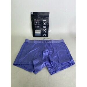 2xist Sexy Sliq Ultra Low Rise Trunk Boxer Briefs Lolite Purple Mens Size S